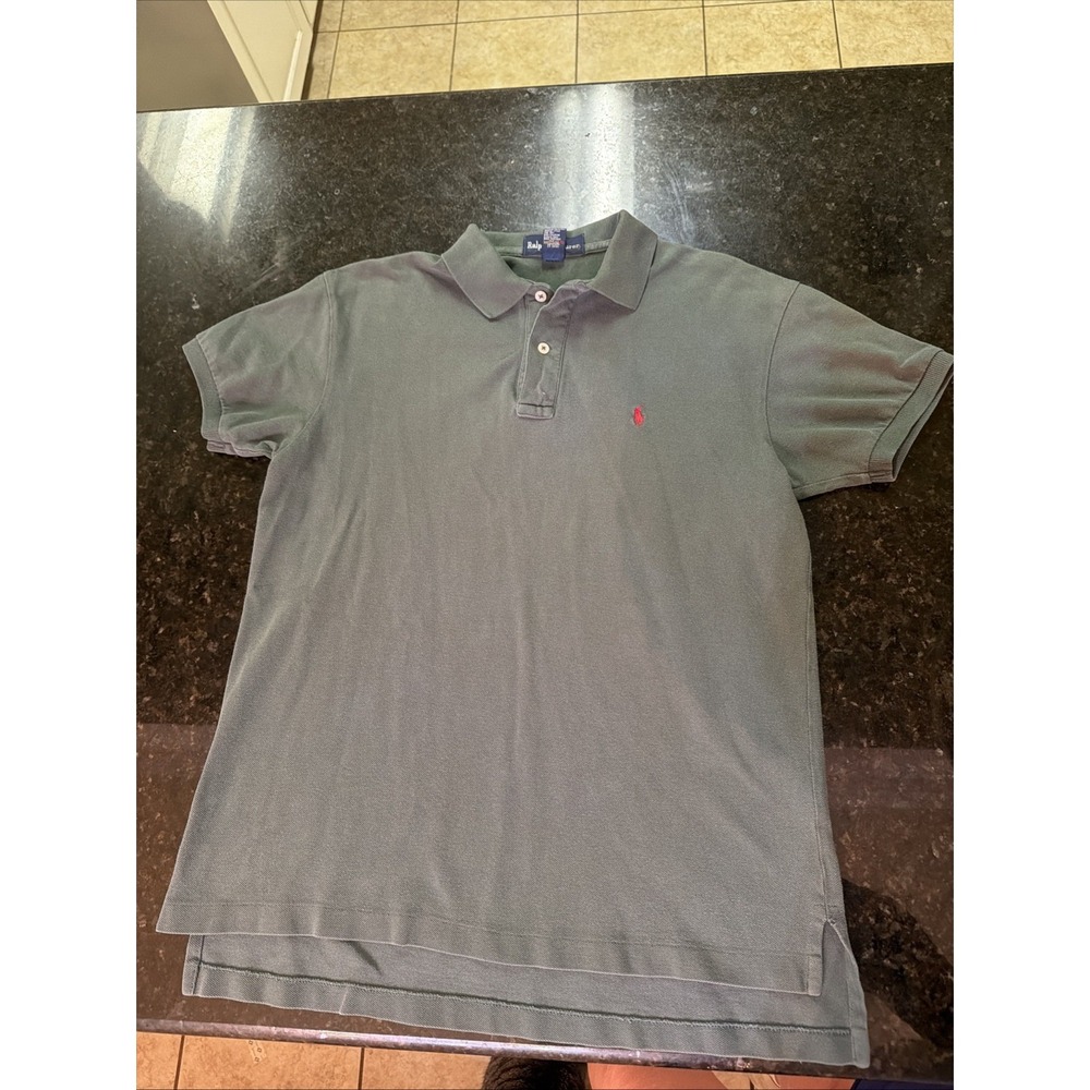 Ralph Lauren Polo Men's Shirt Sz S Olive Green Red Horse Preppy Collared